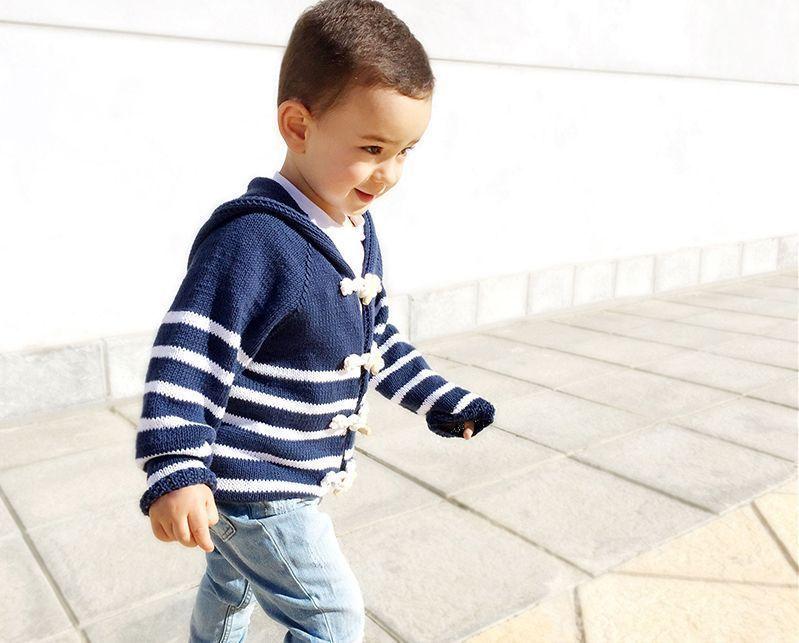 Chaqueta de punto marinera DIY - Tutorial y patrón