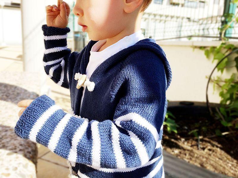 Chaqueta de punto marinera DIY - Tutorial y patrón