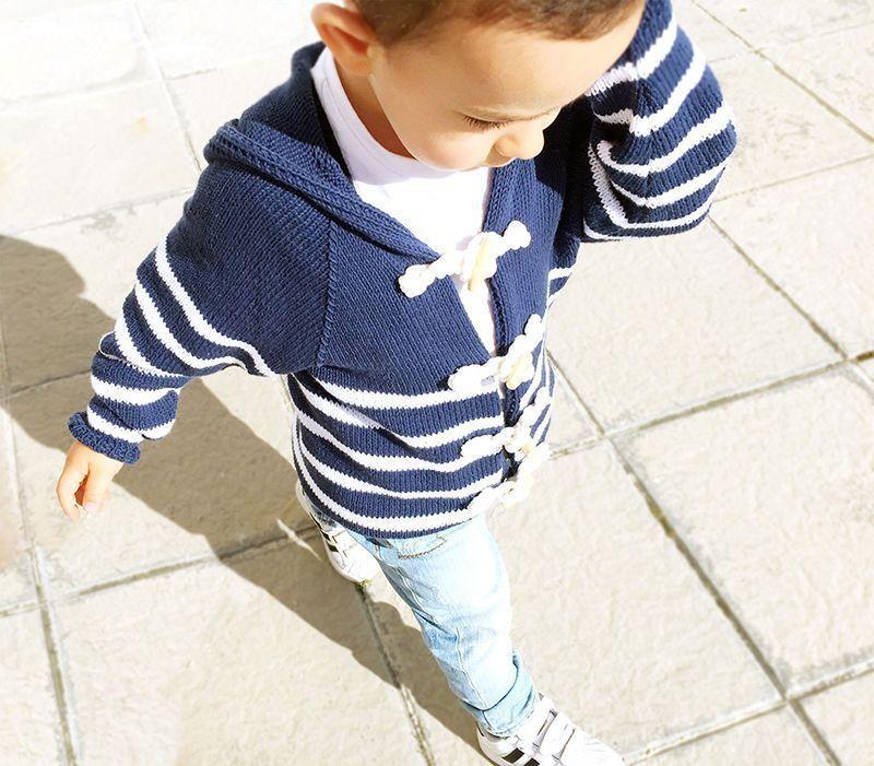 Chaqueta de punto marinera DIY - Tutorial y patrón