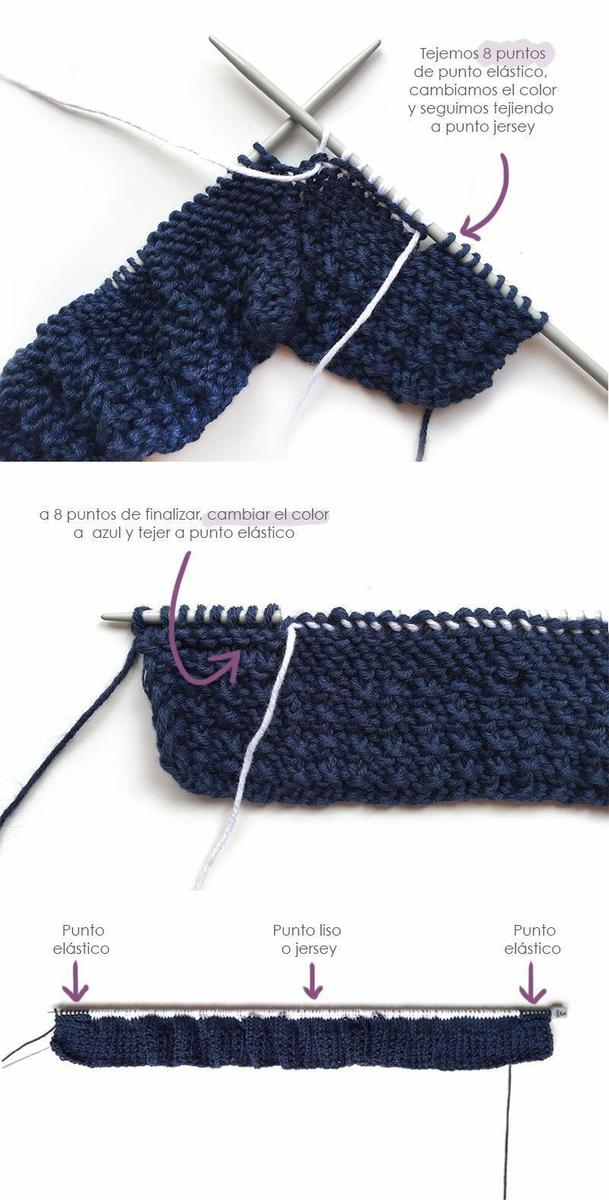 Chaqueta de punto marinera DIY - Tutorial y patrón