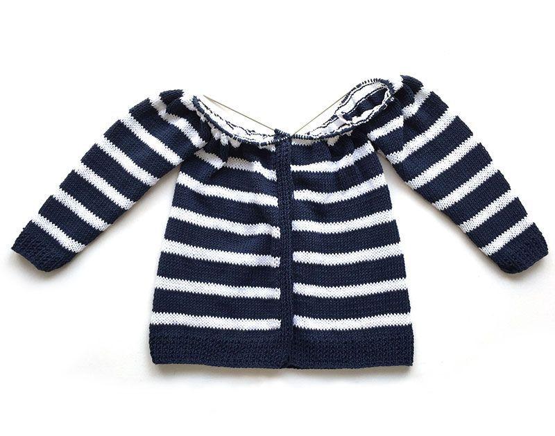 Chaqueta de punto marinera DIY - Tutorial y patrón