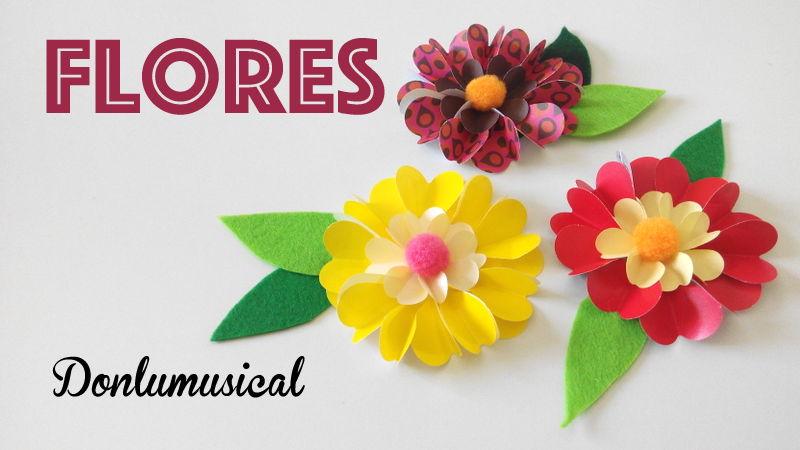 flores de papel manualidades