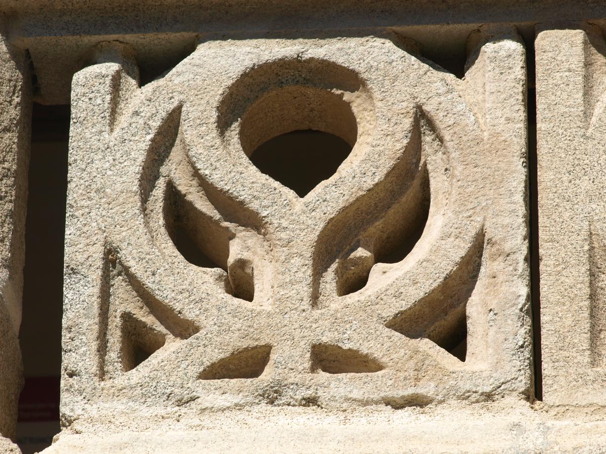 Pieza original de la tracería