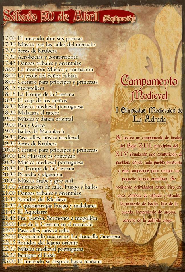 Programación Mercado Medieval