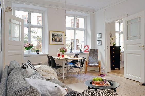 Decorar Salón pequeño añadiendo espacio