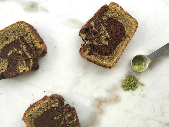 Budín marmolado con matcha - 2 recetas