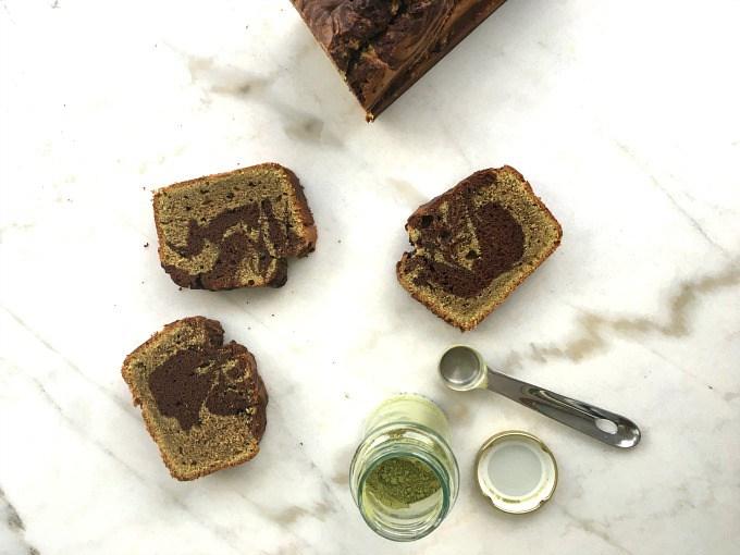 Budín marmolado con matcha - 2 recetas