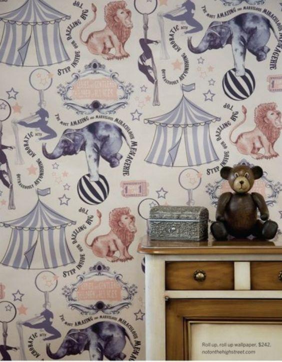 Decorar con papel pintado un dormitorio infantil con estilo vintage