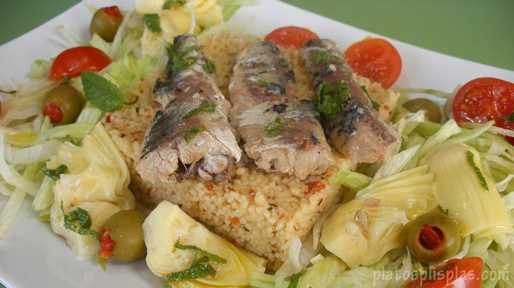 Ensalada de cous-cous y sardinas-bis