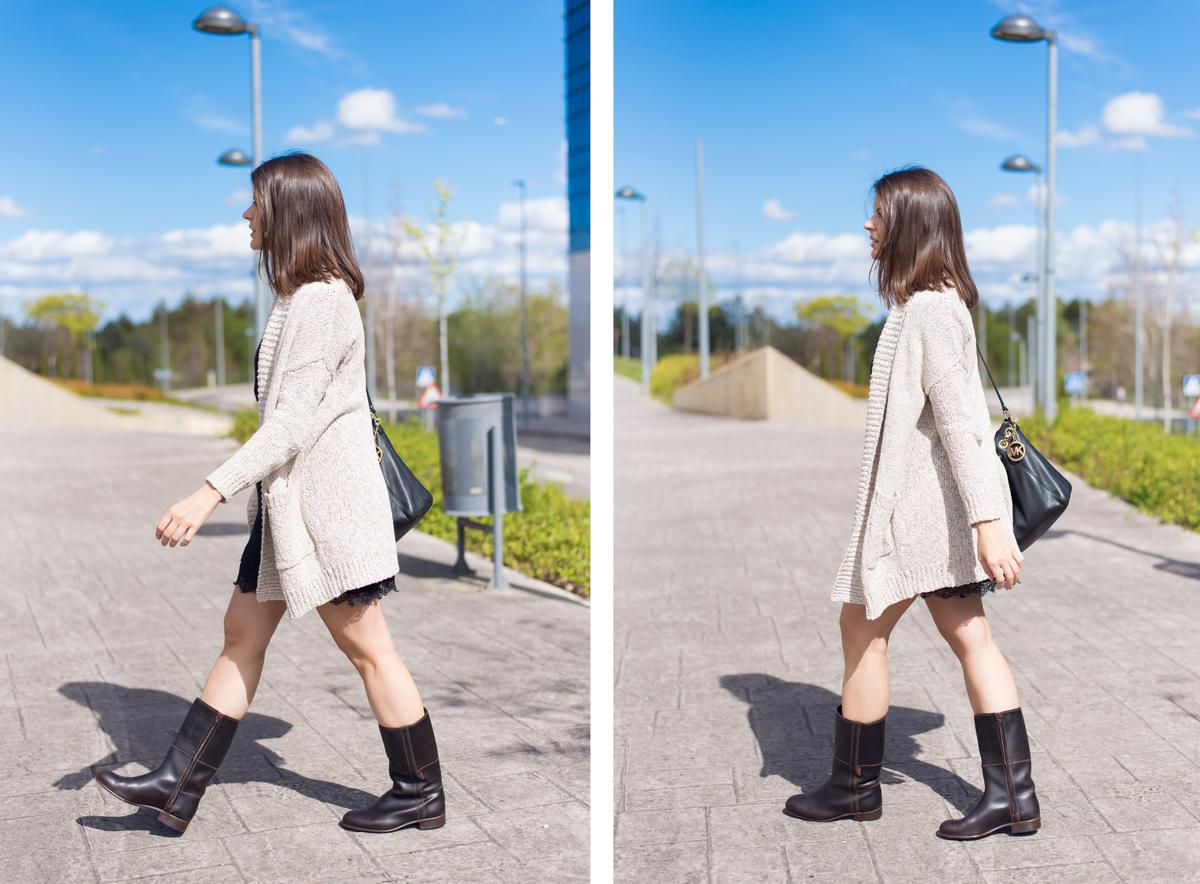 look casual con botas rocieras
