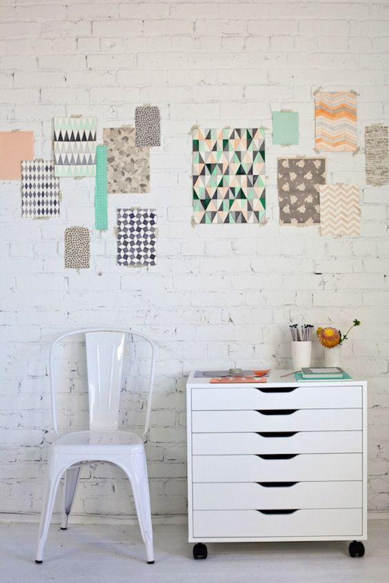 pared de ladrillo blanco