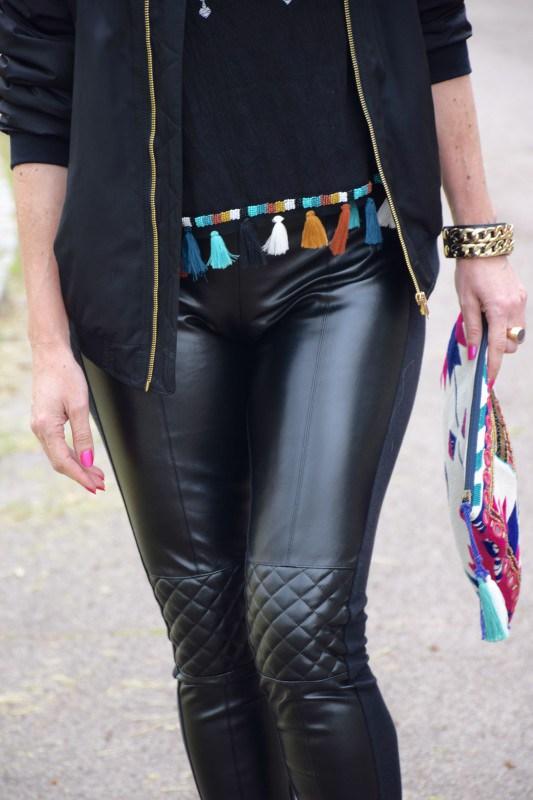 Rock style with ethnic accessories