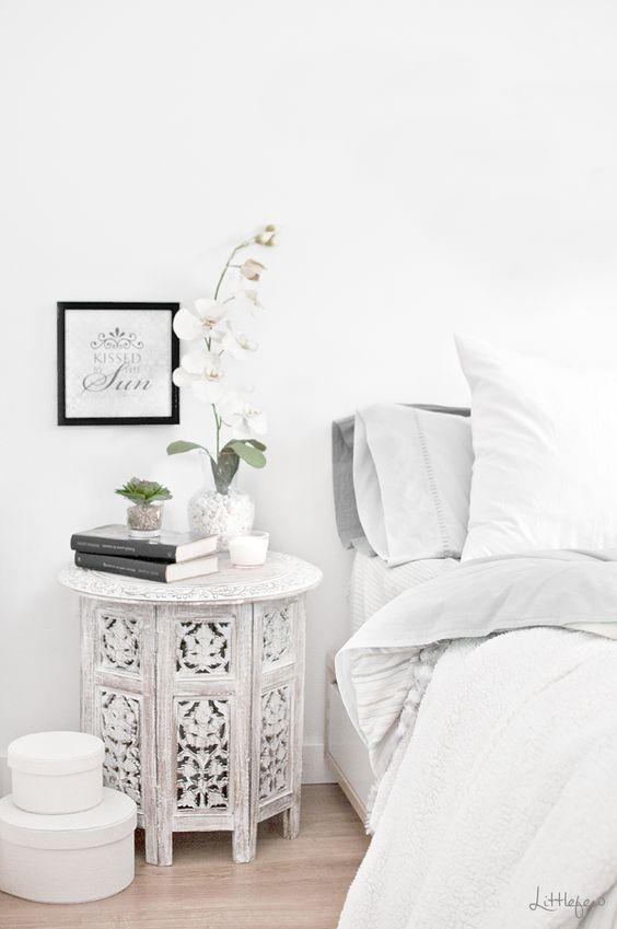 Renovar un dormitorio con presupuesto mini - mueble auxiliar de estilo étnico