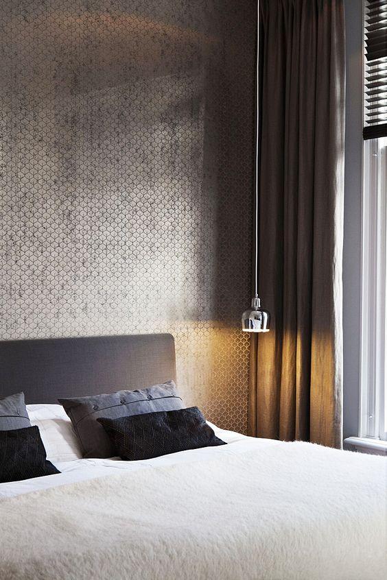 Renovar un dormitorio con presupuesto mini - papel pintado