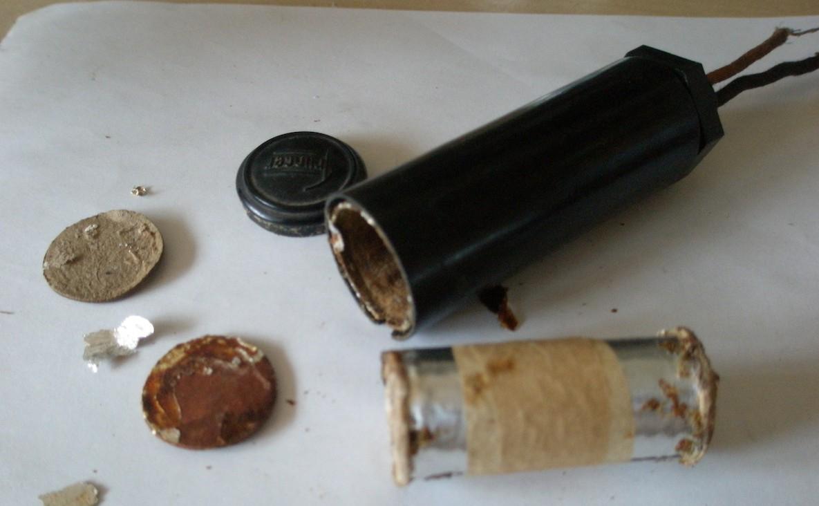 Reparacion de radio antigua - condensador