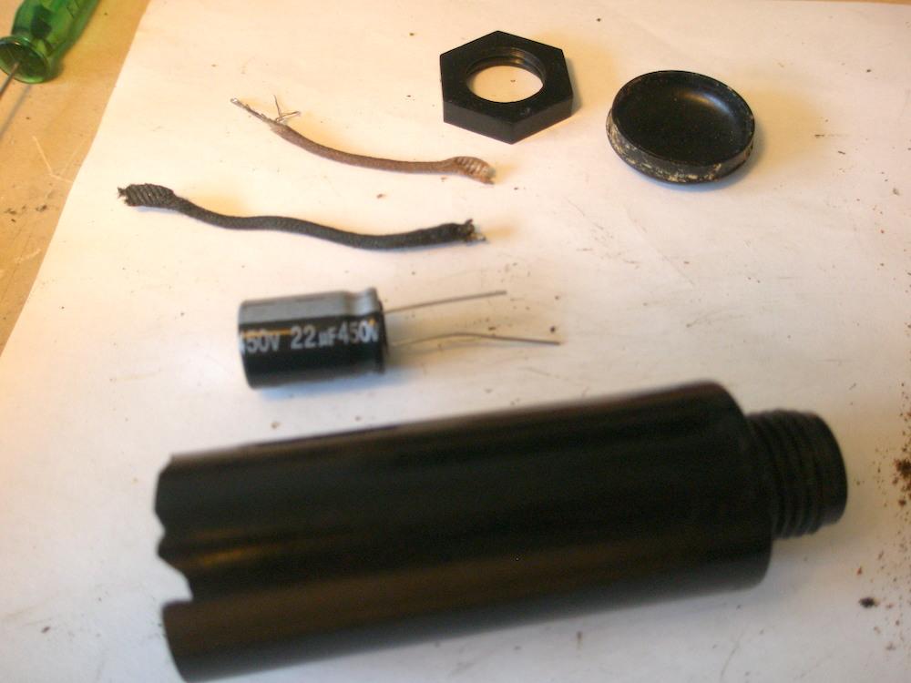 Reparacion de radio antigua - condensador