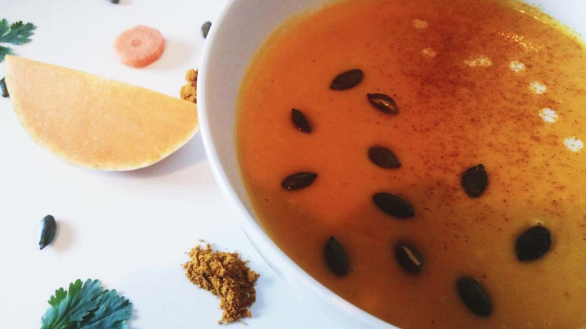 crema de calabaza coco curry