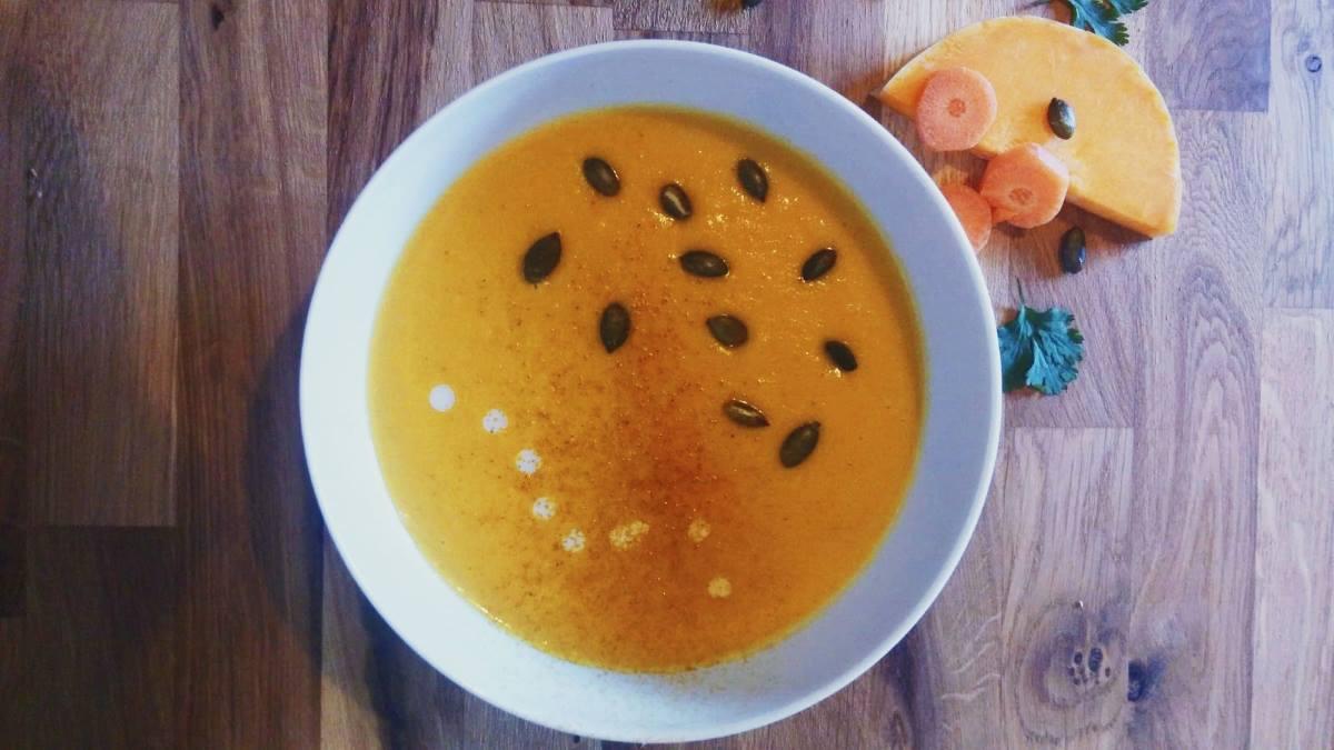 crema de calabaza coco curry