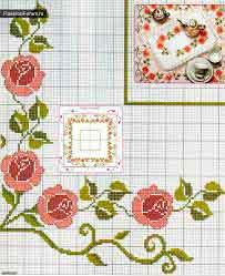 Gráficos de flores punto de cruz gratis