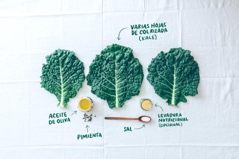 Chips de col rizada / kale
