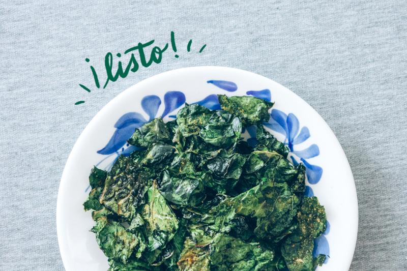 Chips de col rizada / kale