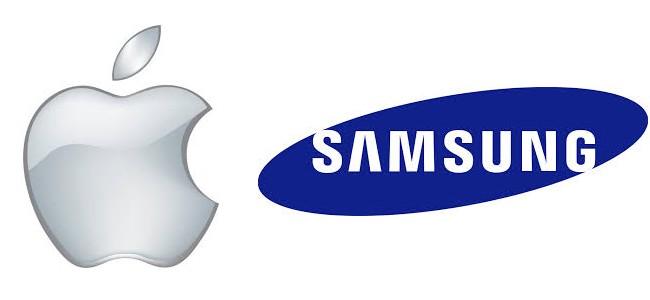 Apple y Samsung logos de las marcas