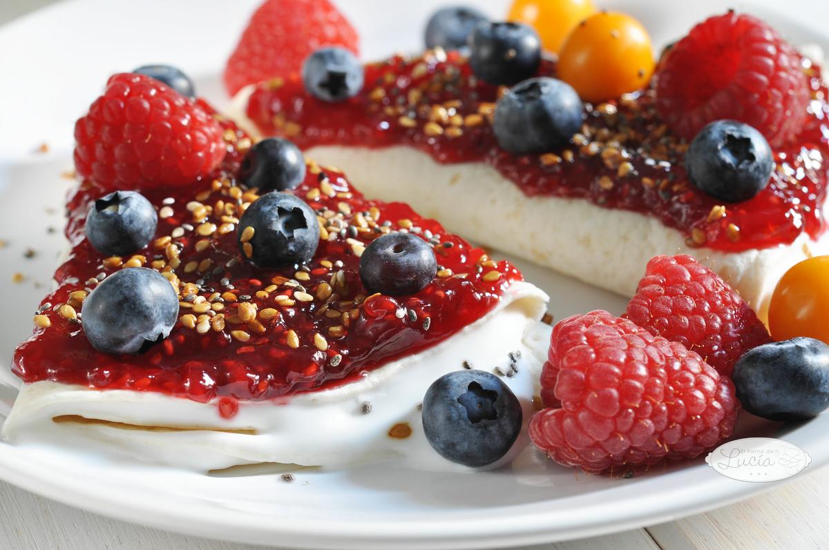 Wraps de frutas y yogur