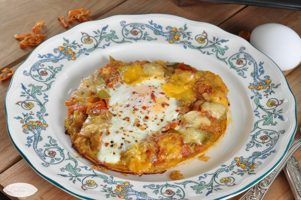 Huevos con verduras