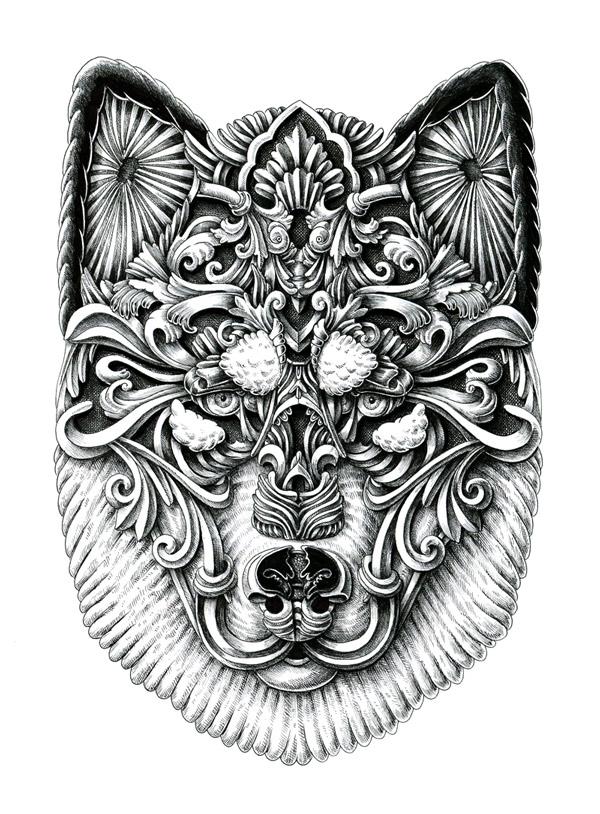 Ilustraciones de perros por alex konahin en wolfrik