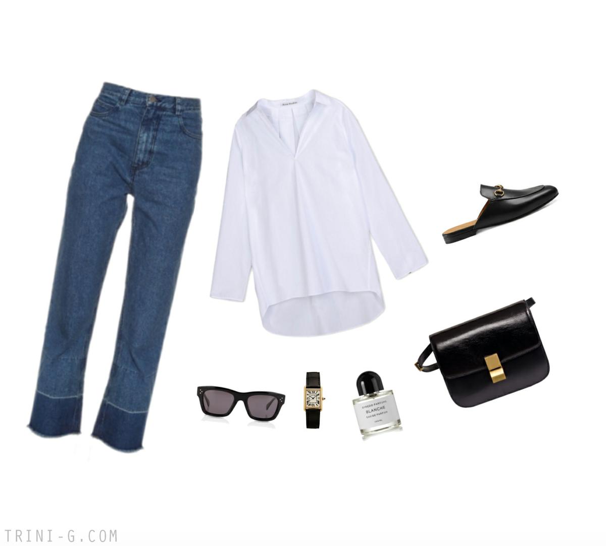 Trini | Rachel Comey jeans Gucci loafers