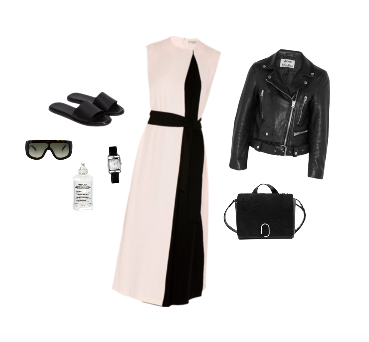 Trini | Balenciaga dress Acne Studios leather jacket