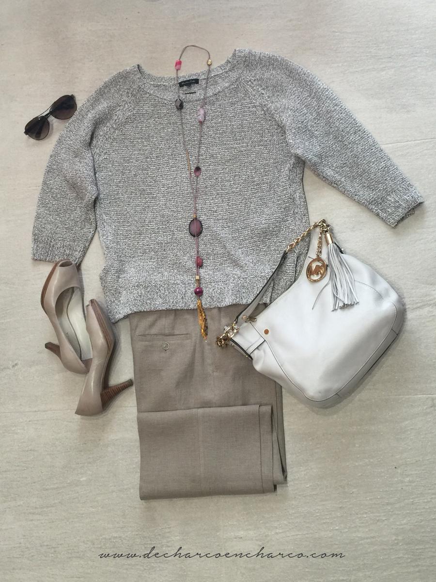 pantalones palazzo beiges conjunto beige www.decharcoencharco.com