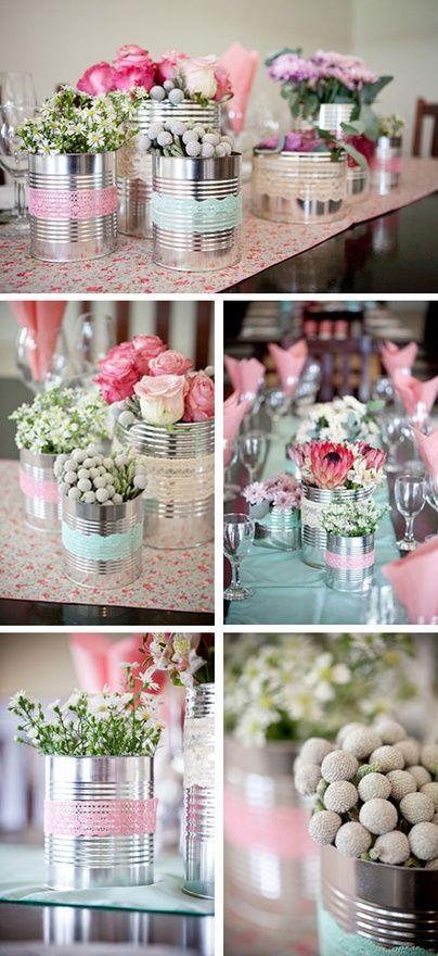 ideas para decorar con latas