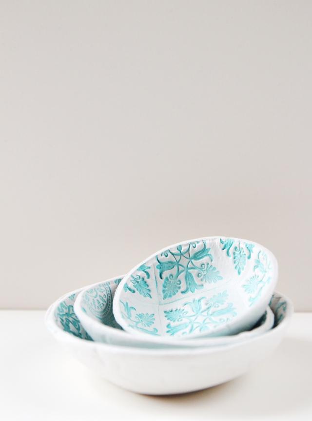 diy para la casa, cuencos de arcilla