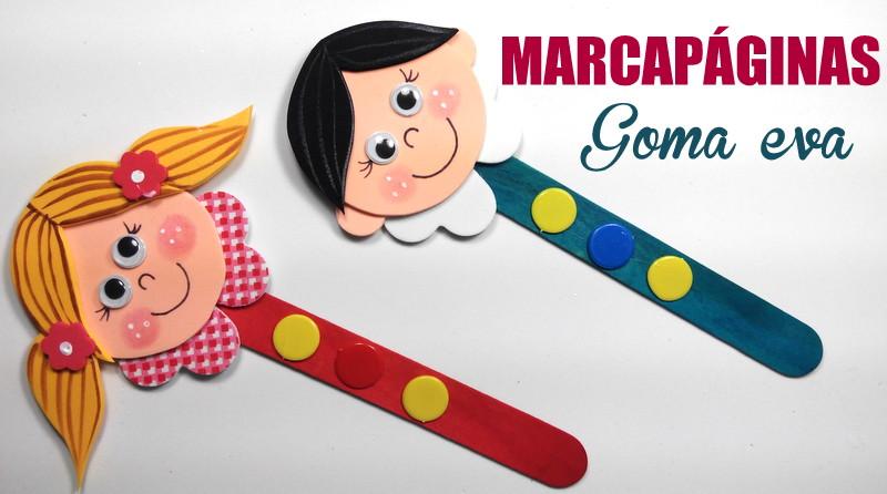 marcapaginas goma eva infantiles donlumusical