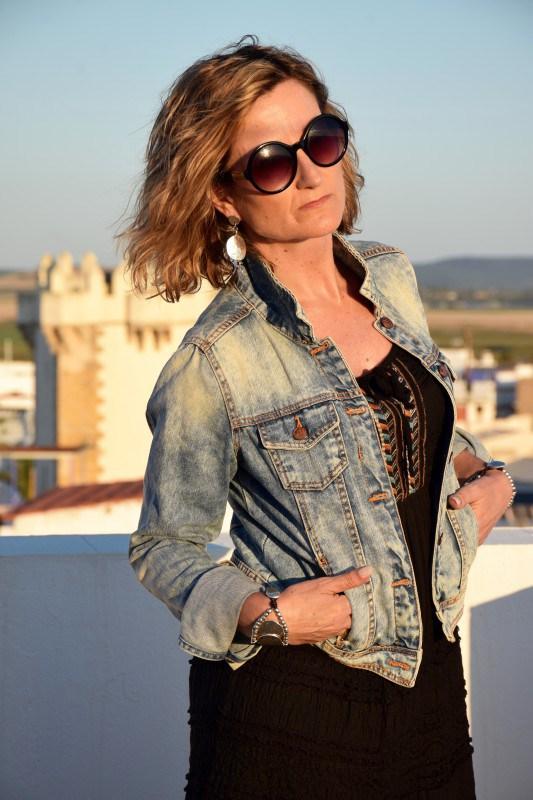 boho-maxi-dress-denim-jacket