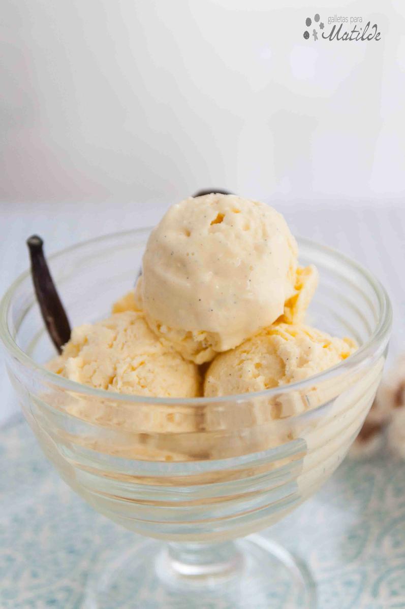 Helado de vainilla