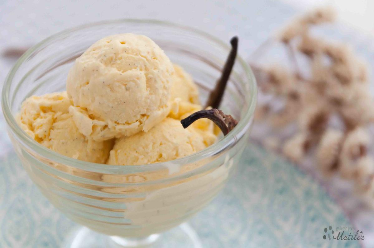 Helado de vainilla