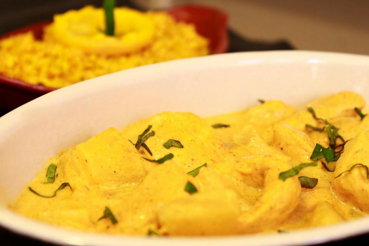 Salsa curry con leche de coco