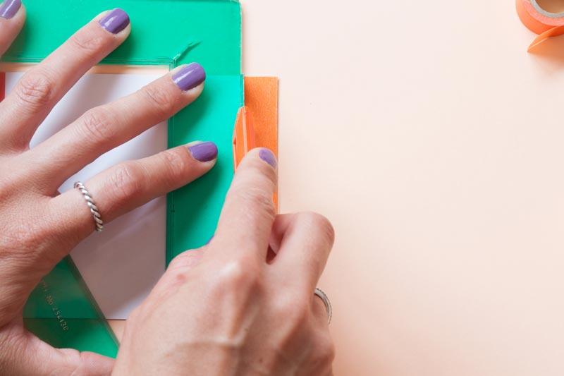 Tutorial imanes con washi tape.