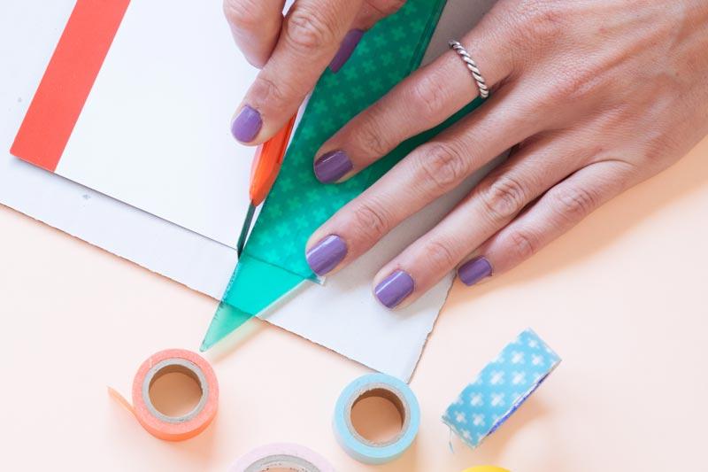 Tutorial imanes con washi tape.