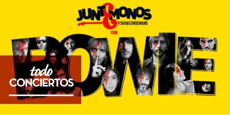 Cartel por ciudades del homenaje a David Bowie en España