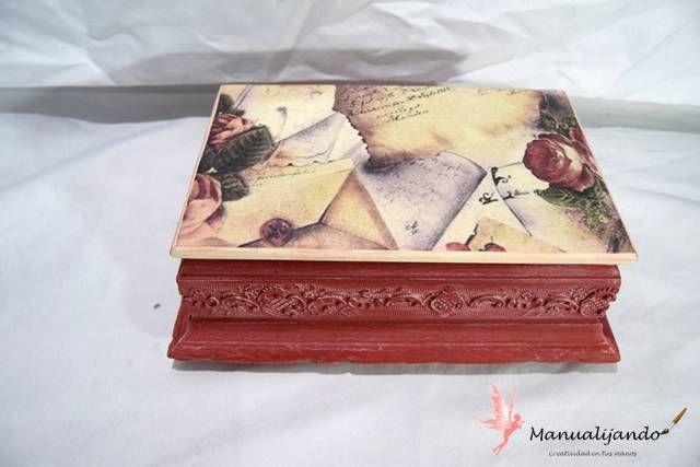 Decoupage y pintura a la tiza8