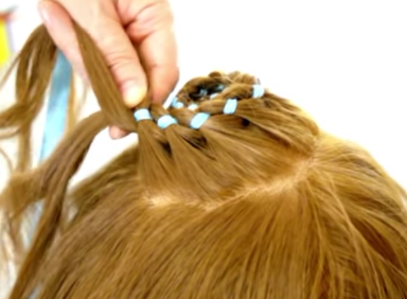 trenza circular para el verano