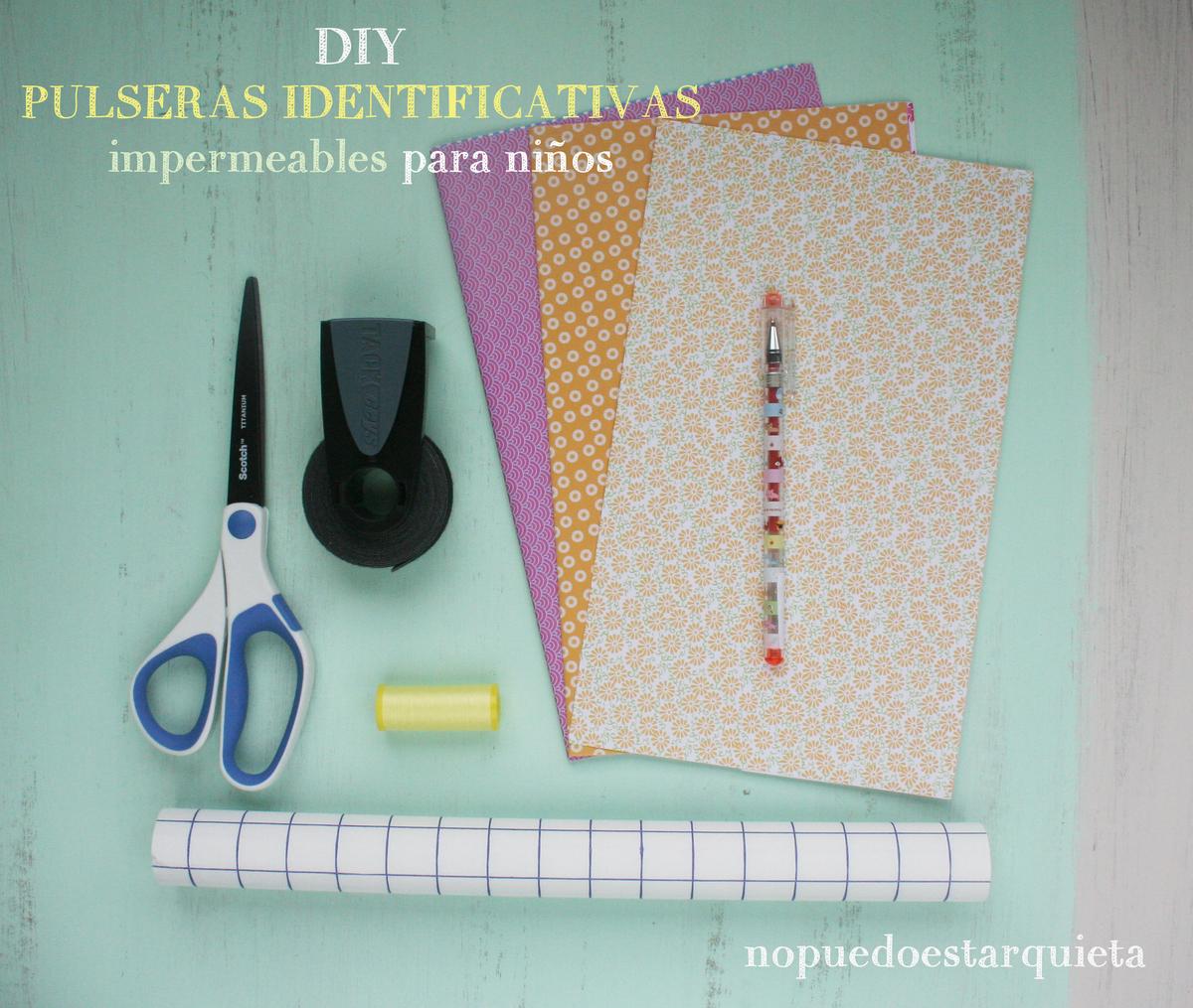 Cómo hacer pulseras identificativas para niños. Manualidades. DiyCómo hacer pulseras identificativas para niños. Manualidades. Diy