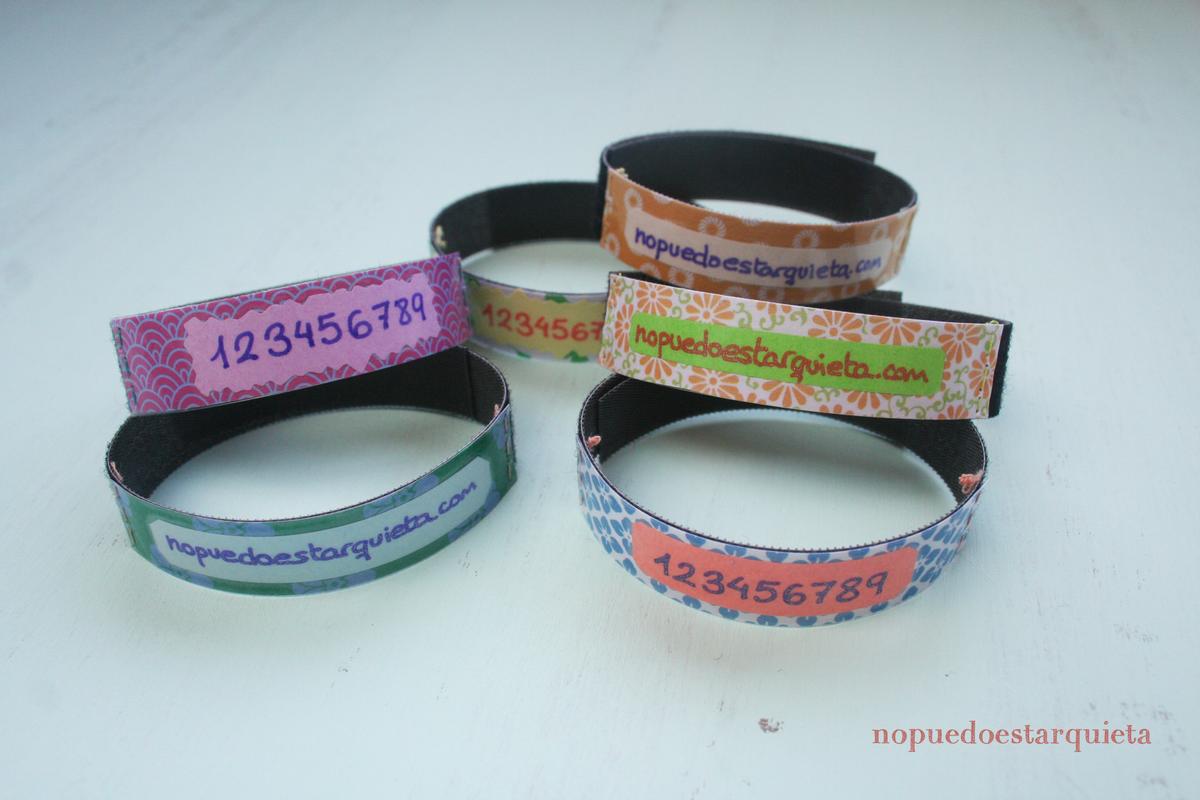 Cómo hacer pulseras identificativas para niños. Manualidades. Diy