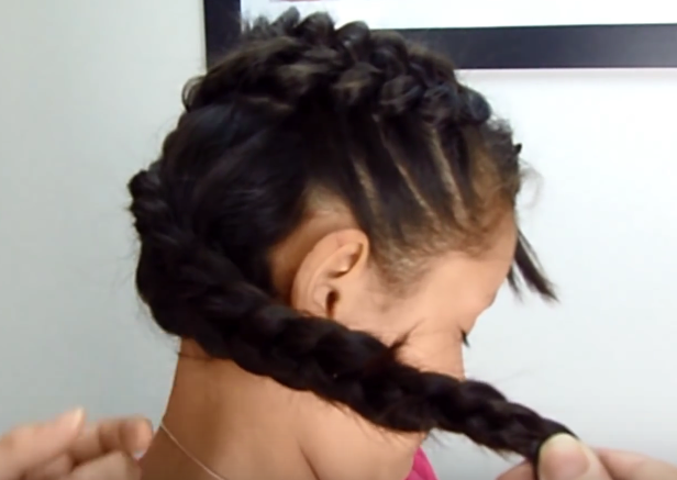 haz la flor con la trenza