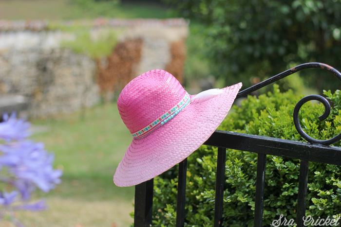 diy de verano pintar sombrero