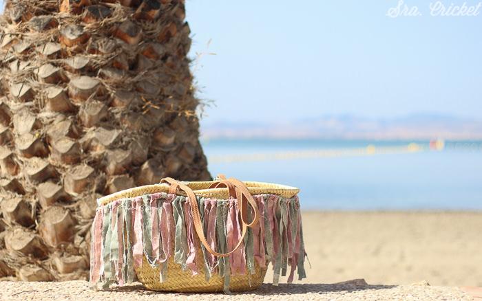 capazo con flecos diy