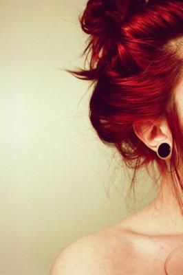 cabello tono rojo